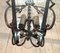 French Wrought Iron and Cut Lantern, 1940s, Image 7