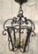 French Wrought Iron and Cut Lantern, 1940s, Image 6
