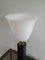 Lámpara de escritorio de cuero blanco y plástico, años 50, Imagen 6