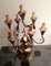 Italian Wooden and Patinated Metal Candelabra, 1960s 7