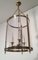 Neoclassical Brass and Silver Lantern with Round Faux Glass in Hard Plastic 2