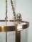 Neoclassical Brass and Silver Lantern with Round Faux Glass in Hard Plastic 8