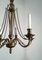 Neoclassical Bronze and Brass Chandelier, 1940s, Image 8