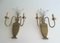 Brass and Crystals Wall Lights, 1940s, Set of 2 4