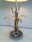 Silver Metal and Brass Lamp with Wheat Spikes 5