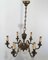 Luigi XVI Bronze Chandelier, 1950s 9