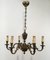 Luigi XVI Bronze Chandelier, 1950s 3