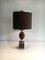 Wooden Egg Lamp and Brushed Steel, 1970s 1