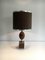 Wooden Egg Lamp and Brushed Steel, 1970s, Image 1