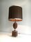 Wooden Egg Lamp and Brushed Steel, 1970s 3