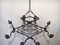 Wrought Iron Chandelier, 1950s, Image 9