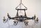 Wrought Iron Chandelier, 1950s 3