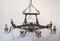 Wrought Iron Chandelier, 1950s, Image 3