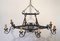 Wrought Iron Chandelier, 1950s, Image 4