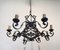 Wrought Iron Chandelier, 1950s, Image 8