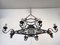 Wrought Iron Chandelier, 1950s, Image 1