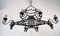 Wrought Iron Chandelier, 1950s, Image 2