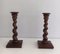 Twisted Wooden Candlesticks, Set of 2 7