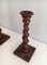 Twisted Wooden Candlesticks, Set of 2 3