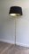 Schwarz-goldene Messing Parkett Lampe, 1940er 8