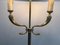 Lámpara de pie de parquet de latón de Jansen House, años 40, Imagen 4