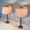 Brushed Metal Lamps by Guy Lefèvre, 1970s, Set of 2 2