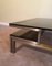 Brushed Steel and Brass Coffee Table, 1970s 6