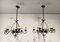 Wrought Iron Chandeliers, Set of 2 1