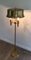 Brass Parquet Lamp with Brass Lampshade attributed to Maison Charles, Image 3