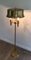 Messing Parkett Lampe mit Messing Lampenschirm, Maison Charles zugeschrieben 3