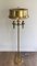 Brass Parquet Lamp with Brass Lampshade attributed to Maison Charles 1