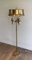 Lampe Parquet en Laiton avec Abat-Jour en Laiton attribuée à Maison Charles 5