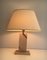 Travertine Brass Inlay Lamp 3