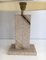 Travertine Brass Inlay Lamp 7