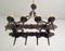 Neo-Gothic Wrought Iron Chandelier with 8 Arms 6