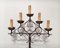 Neo-Gothic Wrought Iron Parquet Floor Candleholder, Image 1