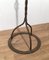 Neo-Gothic Wrought Iron Parquet Floor Candleholder 4