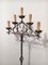 Neo-Gothic Wrought Iron Parquet Floor Candleholder, Image 2