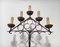 Neo-Gothic Wrought Iron Parquet Floor Candleholder 3