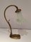 Farbige Tulip Bronze Lampe aus Glas 2