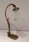 Farbige Tulip Bronze Lampe aus Glas 3