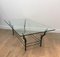 Wrought Iron Coffee Table in the style of Willy Daro 1