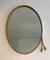 Miroir Ovale Vintage en Laiton 2