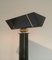 Black Brass Lacquered Parquet Floor Lamp 3
