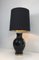 Black and Golden Ceramic Table Lamp, Image 1