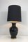 Black and Golden Ceramic Table Lamp, Image 2