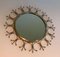 Brass and Brushed Steel Sun Mirror 5