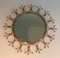 Brass and Brushed Steel Sun Mirror 2