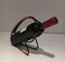 Black Wicker Lacquered Metal Bottle Holder 3