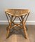 Vintage French Rattan Stool 1